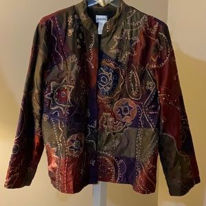 Chicos multi color light weight jacket